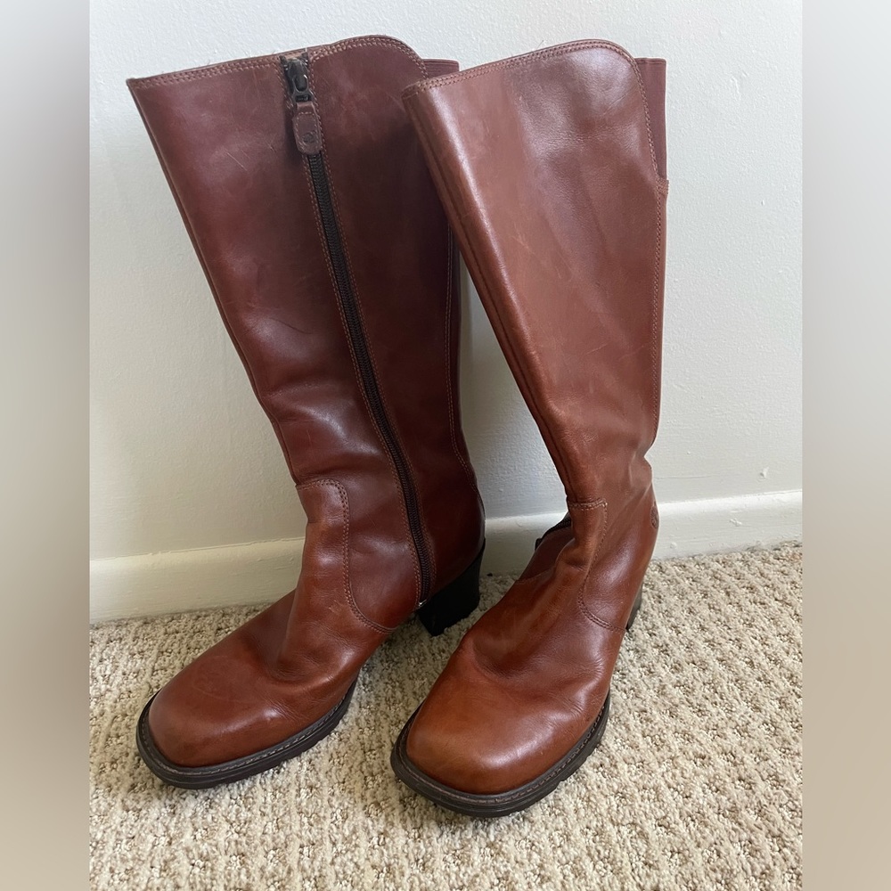Timberland leather boots size 8